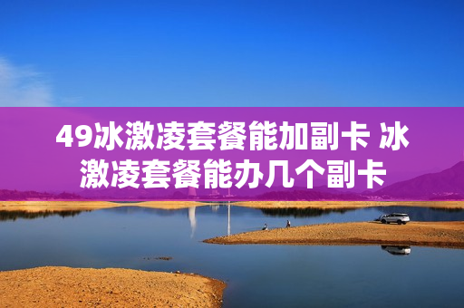 49冰激凌套餐能加副卡 冰激凌套餐能办几个副卡