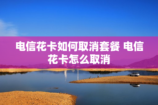 电信花卡如何取消套餐 电信花卡怎么取消