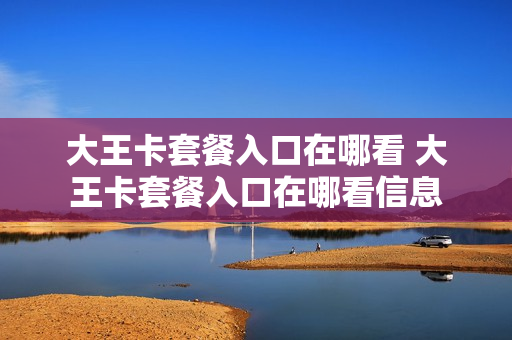大王卡套餐入口在哪看 大王卡套餐入口在哪看信息