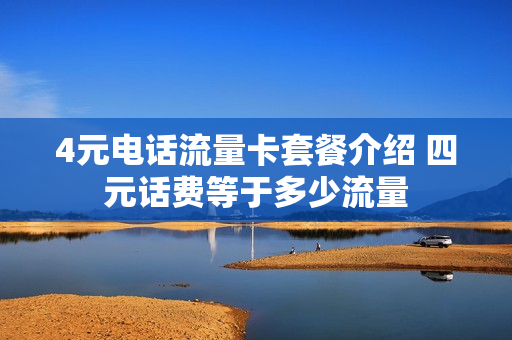 4元电话流量卡套餐介绍 四元话费等于多少流量