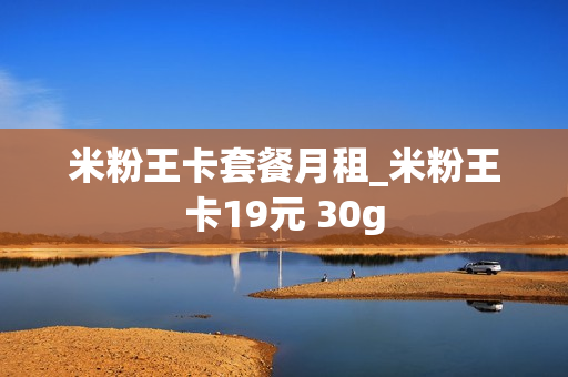 米粉王卡套餐月租_米粉王卡19元 30g