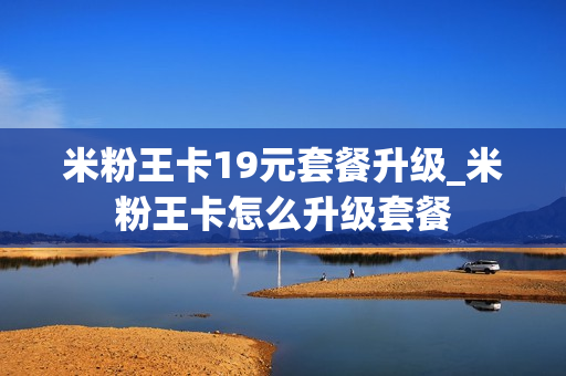 米粉王卡19元套餐升级_米粉王卡怎么升级套餐