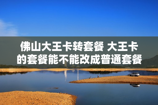 佛山大王卡转套餐 大王卡的套餐能不能改成普通套餐