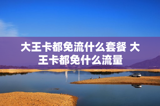 大王卡都免流什么套餐 大王卡都免什么流量