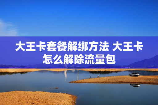 大王卡套餐解绑方法 大王卡怎么解除流量包