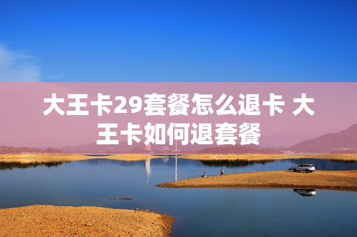 大王卡29套餐怎么退卡 大王卡如何退套餐