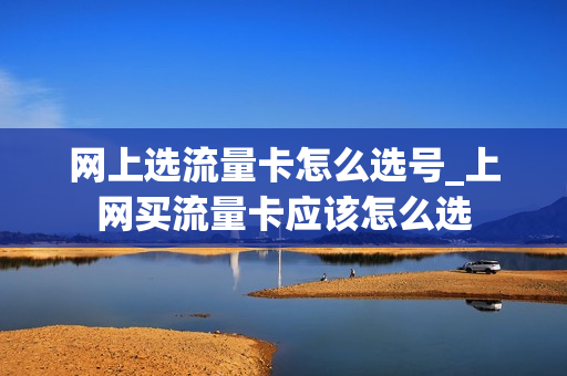 网上选流量卡怎么选号_上网买流量卡应该怎么选
