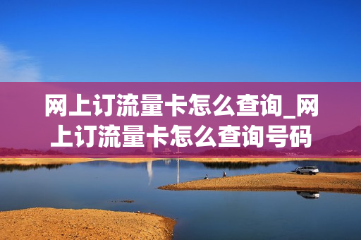 网上订流量卡怎么查询_网上订流量卡怎么查询号码