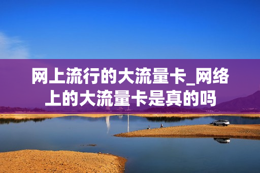 网上流行的大流量卡_网络上的大流量卡是真的吗