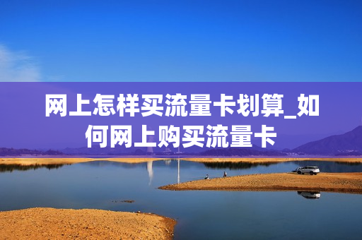 网上怎样买流量卡划算_如何网上购买流量卡