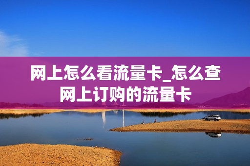 网上怎么看流量卡_怎么查网上订购的流量卡