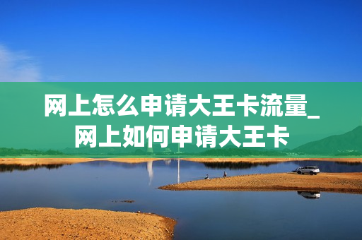 网上怎么申请大王卡流量_网上如何申请大王卡