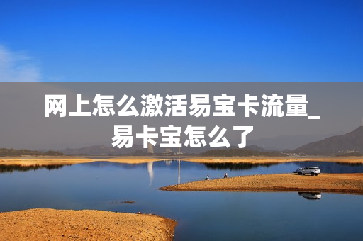 网上怎么激活易宝卡流量_易卡宝怎么了