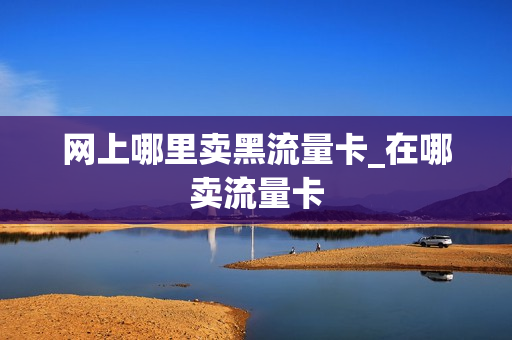 网上哪里卖黑流量卡_在哪卖流量卡