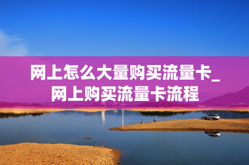 网上怎么大量购买流量卡_网上购买流量卡流程