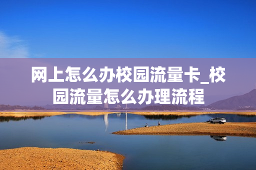 网上怎么办校园流量卡_校园流量怎么办理流程
