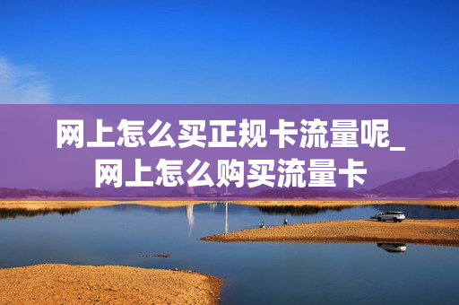 网上怎么买正规卡流量呢_网上怎么购买流量卡