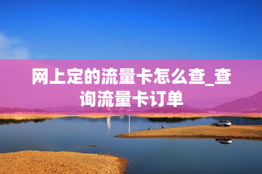 网上定的流量卡怎么查_查询流量卡订单
