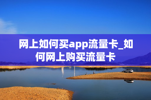 网上如何买app流量卡_如何网上购买流量卡
