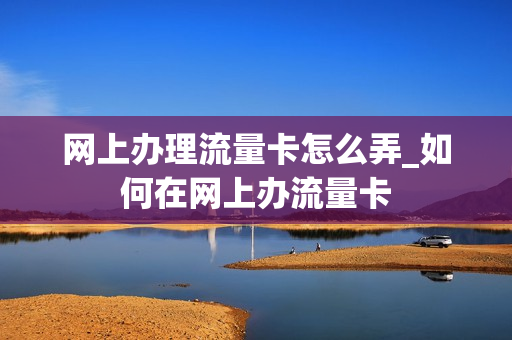 网上办理流量卡怎么弄_如何在网上办流量卡