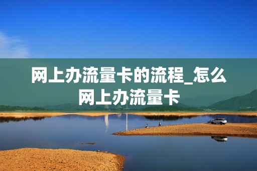 网上办流量卡的流程_怎么网上办流量卡