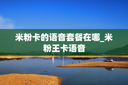 米粉卡的语音套餐在哪_米粉王卡语音