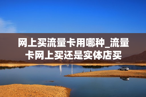 网上买流量卡用哪种_流量卡网上买还是实体店买