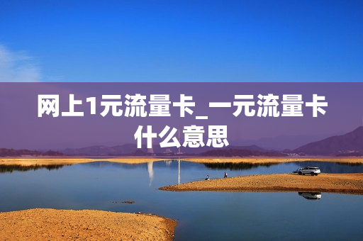 网上1元流量卡_一元流量卡什么意思