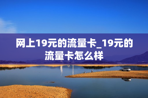 网上19元的流量卡_19元的流量卡怎么样