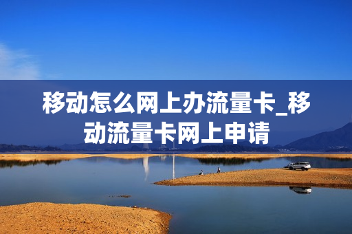 移动怎么网上办流量卡_移动流量卡网上申请