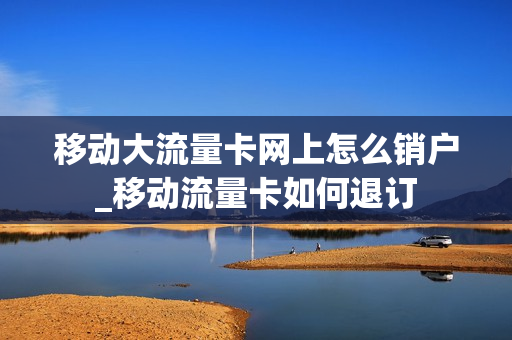 移动大流量卡网上怎么销户_移动流量卡如何退订