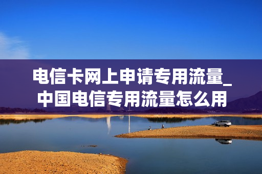 电信卡网上申请专用流量_中国电信专用流量怎么用