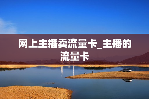 网上主播卖流量卡_主播的流量卡