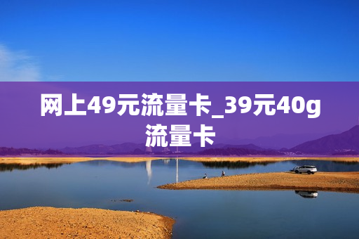 网上49元流量卡_39元40g流量卡