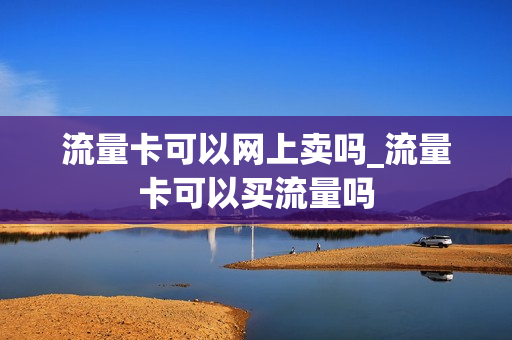 流量卡可以网上卖吗_流量卡可以买流量吗