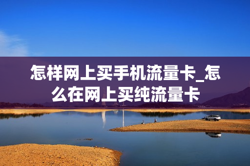 怎样网上买手机流量卡_怎么在网上买纯流量卡