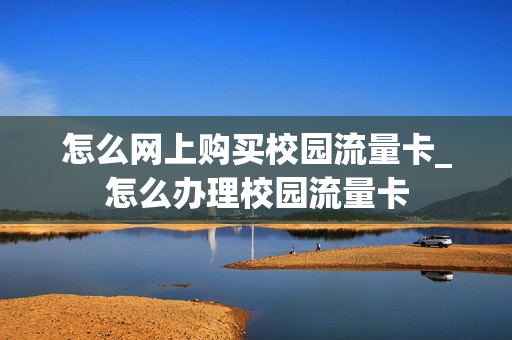 怎么网上购买校园流量卡_怎么办理校园流量卡