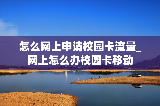 怎么网上申请校园卡流量_网上怎么办校园卡移动