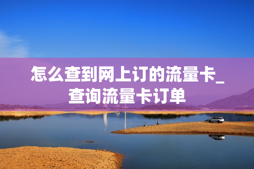 怎么查到网上订的流量卡_查询流量卡订单