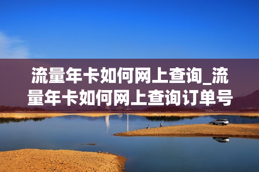 流量年卡如何网上查询_流量年卡如何网上查询订单号