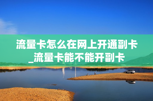流量卡怎么在网上开通副卡_流量卡能不能开副卡