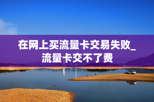 在网上买流量卡交易失败_流量卡交不了费