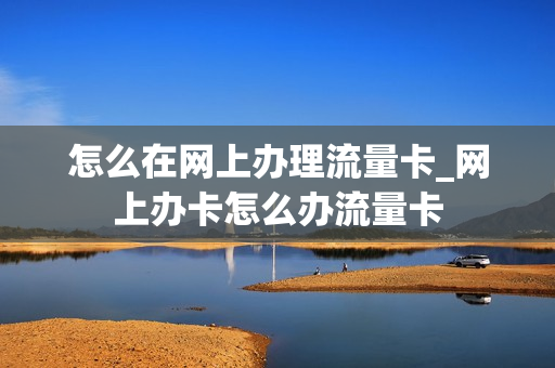怎么在网上办理流量卡_网上办卡怎么办流量卡