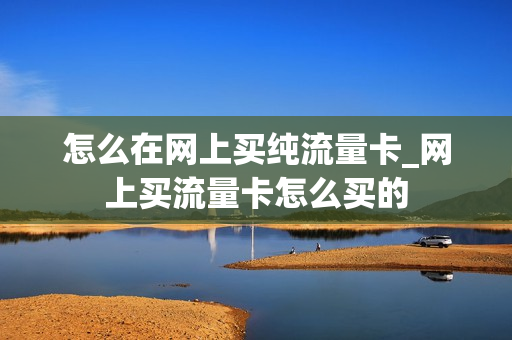 怎么在网上买纯流量卡_网上买流量卡怎么买的