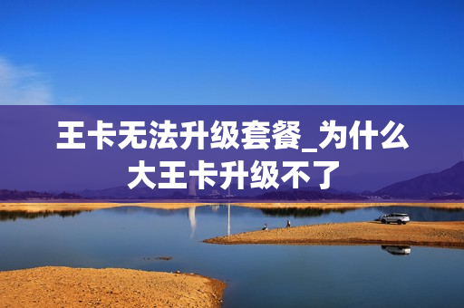王卡无法升级套餐_为什么大王卡升级不了