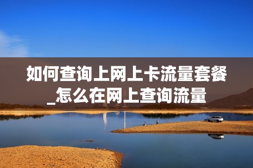 如何查询上网上卡流量套餐_怎么在网上查询流量