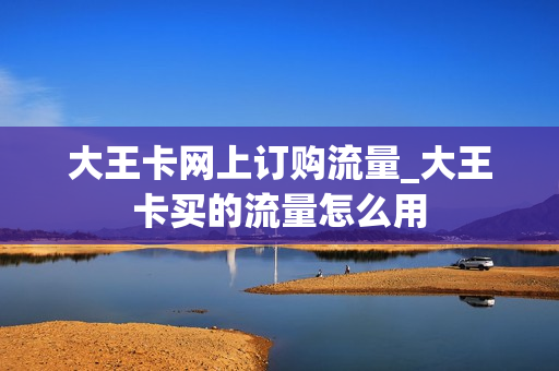 大王卡网上订购流量_大王卡买的流量怎么用