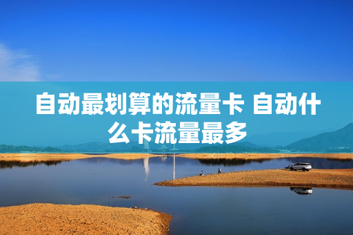 自动最划算的流量卡 自动什么卡流量最多