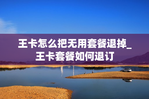 王卡怎么把无用套餐退掉_王卡套餐如何退订